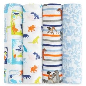 Aden & Anais Jungle Book 4-Pack baby Swaddle set
